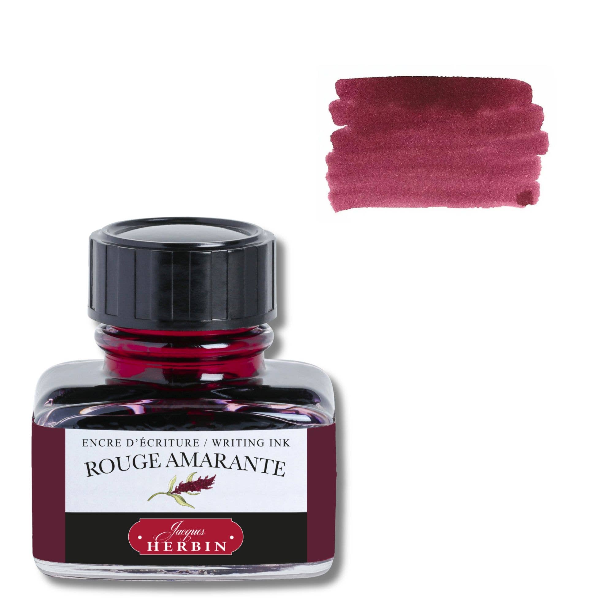 Herbin Fountain Pen Ink 30ml Bottle, Rouge Amarante