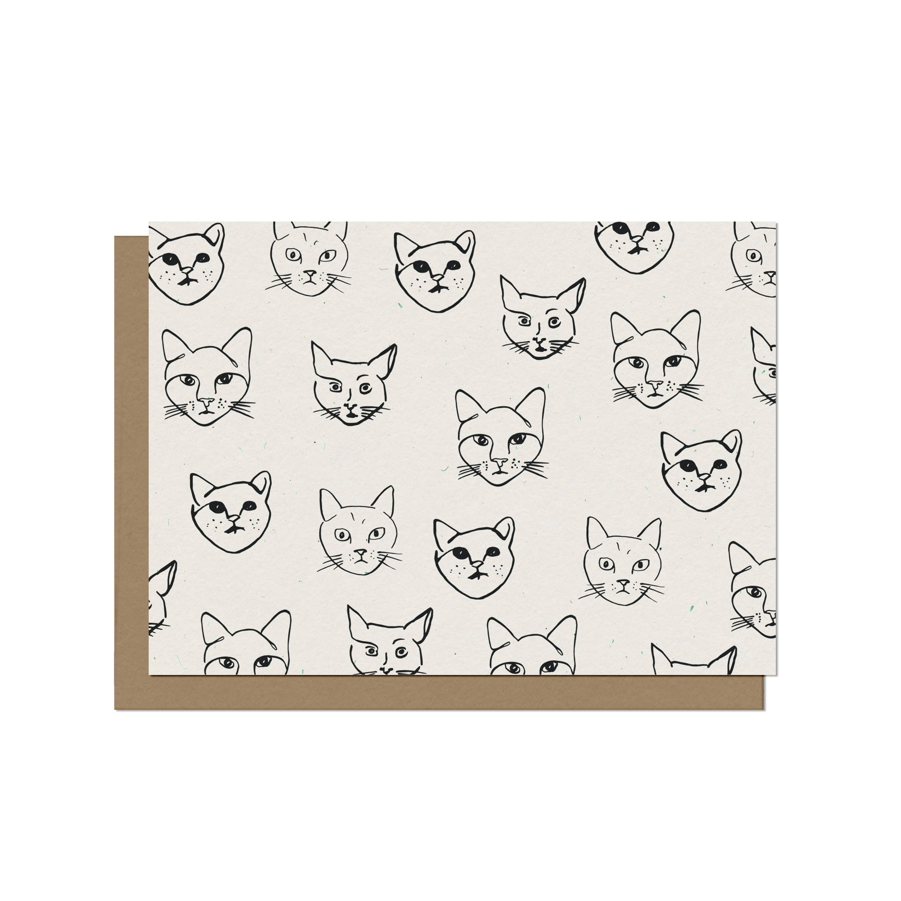 Statement Goods - Cats Blank A2 Card