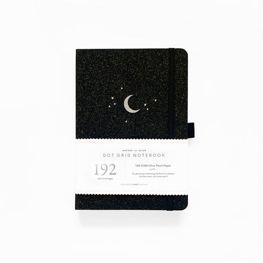 Archer and Olive, Forest Night A5 Dot Grid Notebook