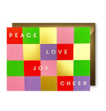 JFalkner, PEACE JOY COLORFUL SQUARES