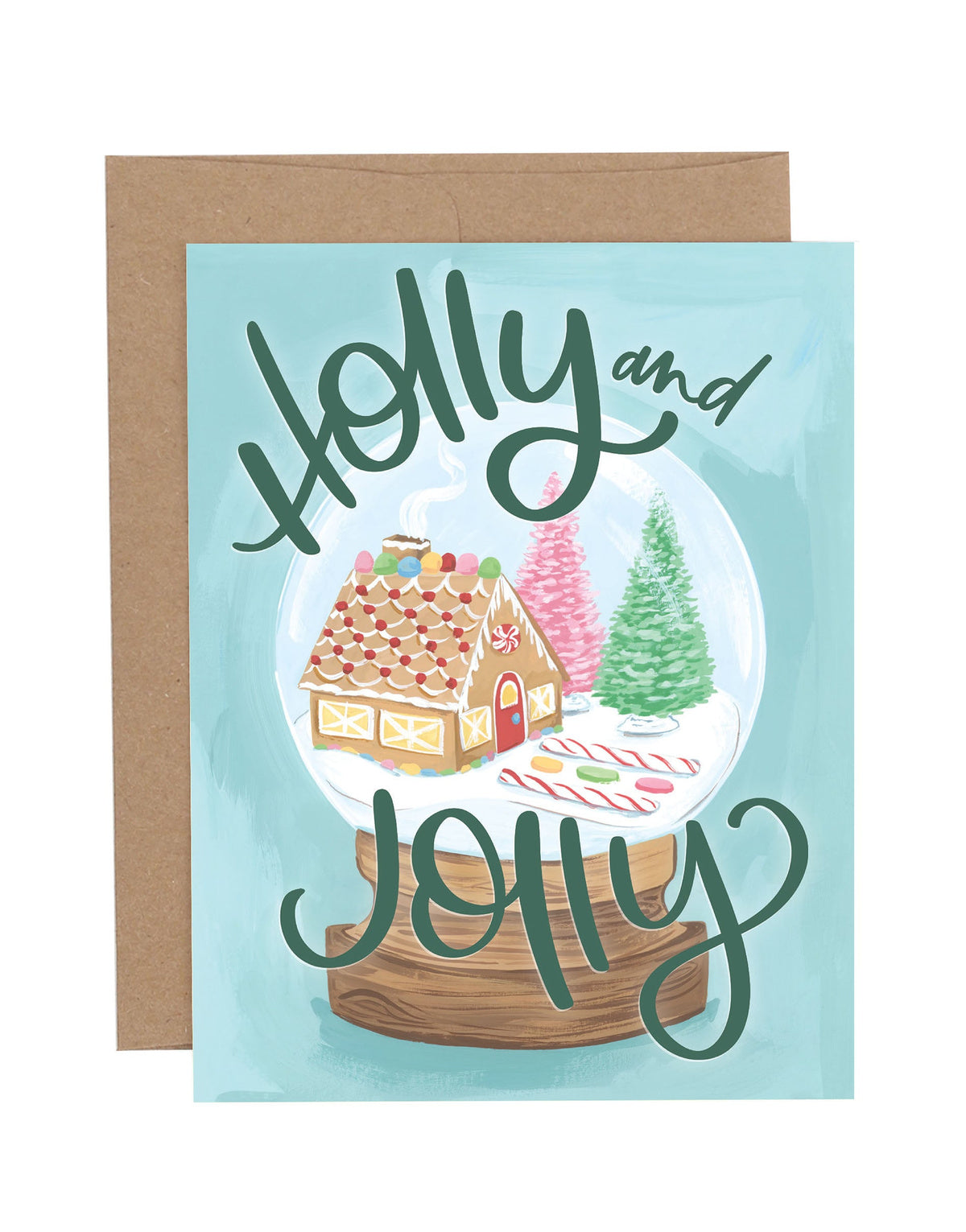 1canoe2 - Holly Jolly Snowglobe Holiday Greeting Card