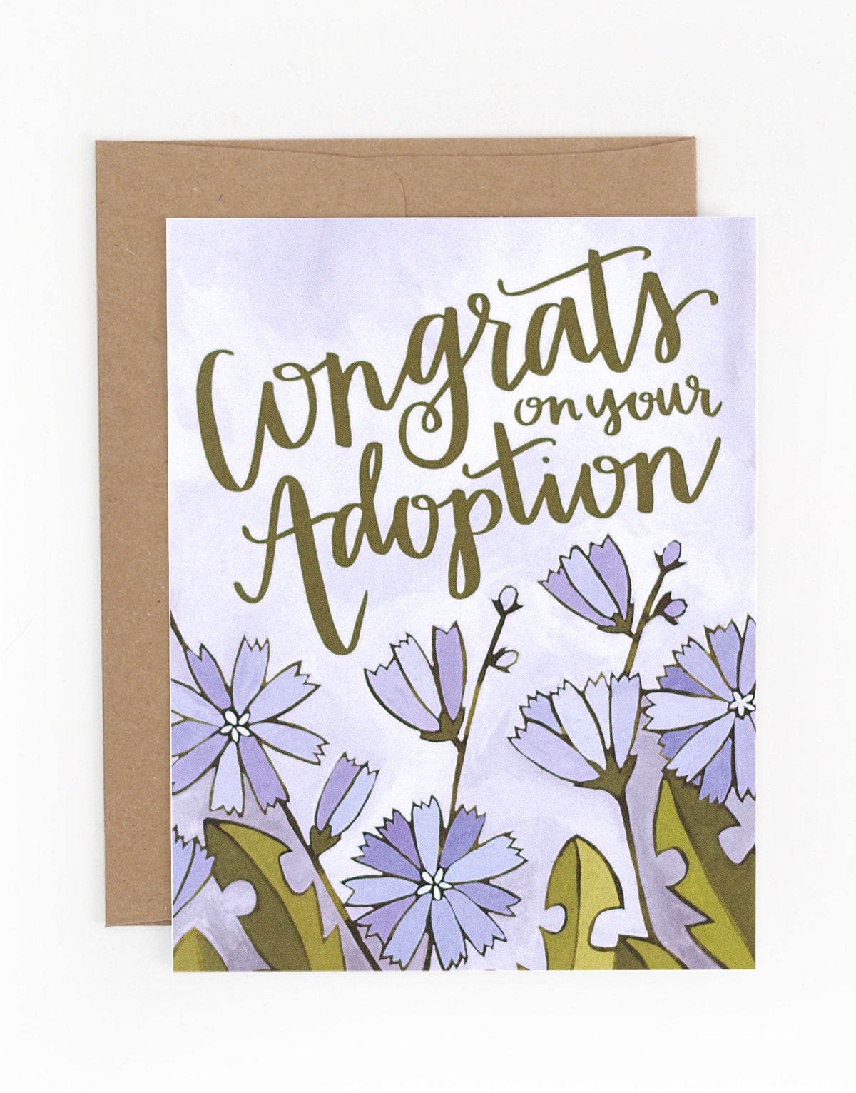 1Canoe2, Congrats Adoption Floral Greeting Card
