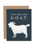 Paper Farm Press, You Are The GOAT Greeting Card