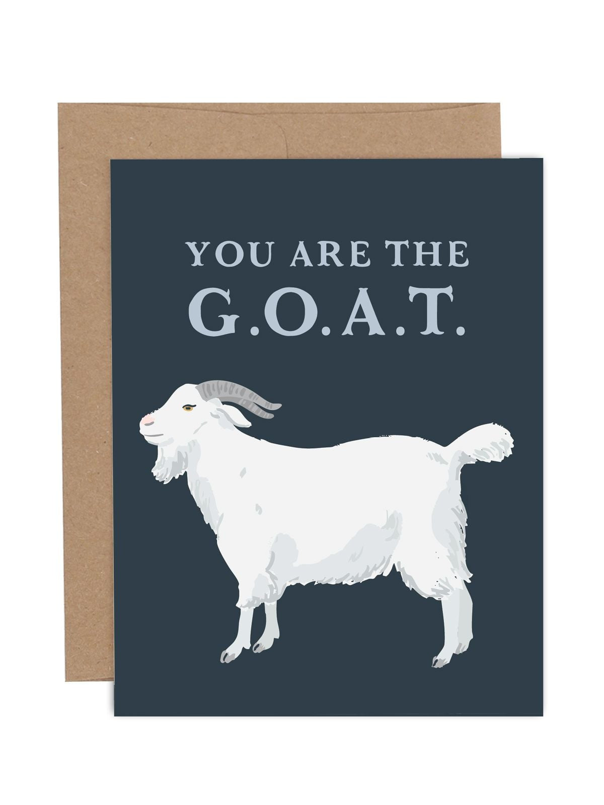 Paper Farm Press, You Are The GOAT Greeting Card