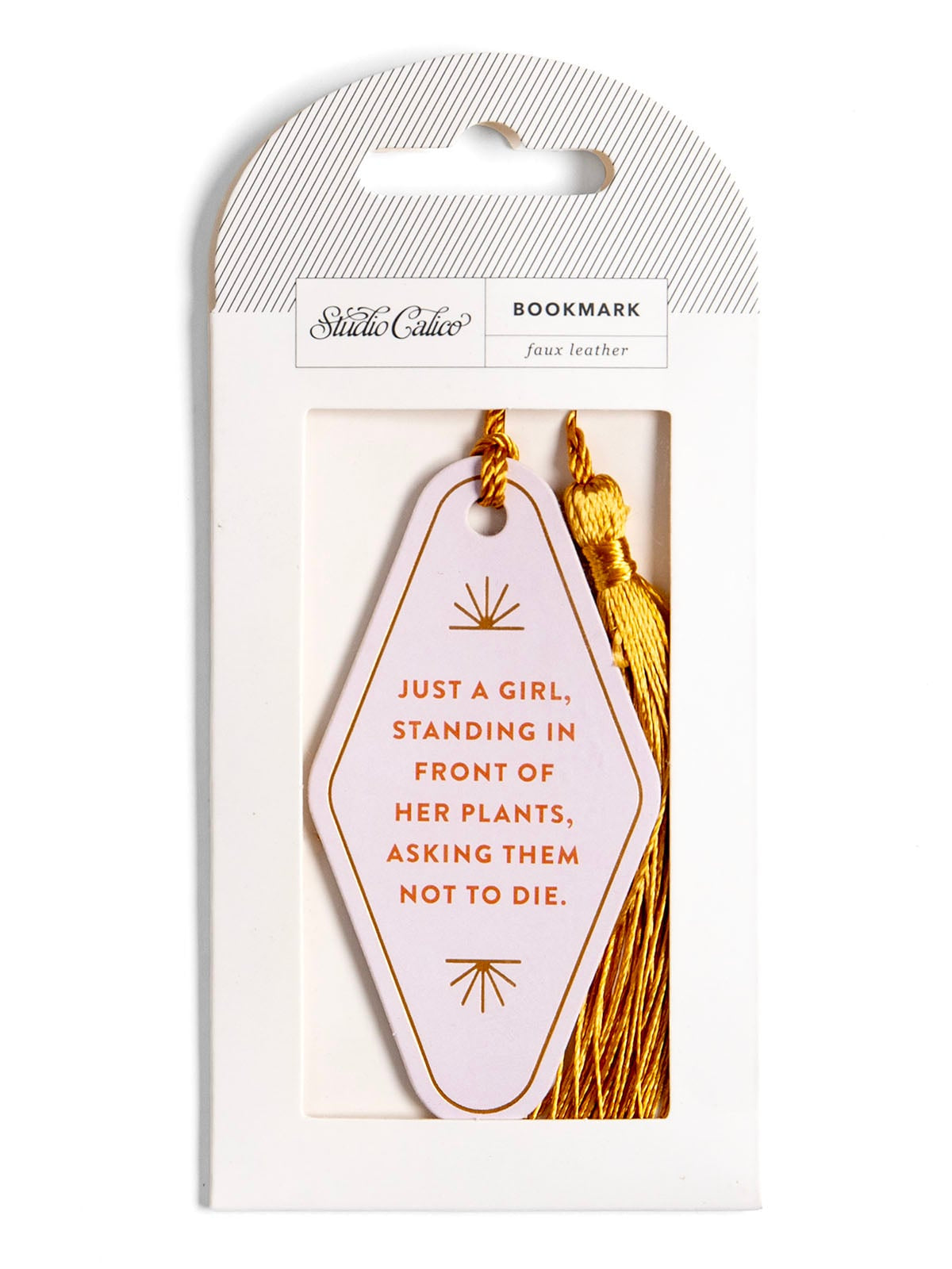 Studio Calico, Just A Girl Plant Lover Vegan Leather Bookmark