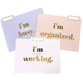 Graphique, I'm Busy File Folder Set