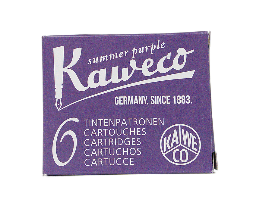 Kaweco, Ink Cartridges, Quantity 6, Aubergine Summer Purple
