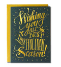LADYFINGER LETTERPRESS, WISHING YOU ALL THE BEST THIS HOLIDAY SEASON