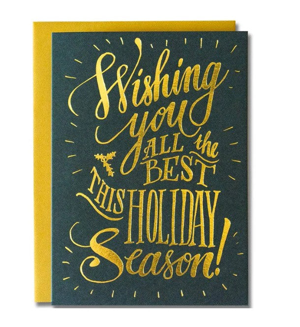LADYFINGER LETTERPRESS, WISHING YOU ALL THE BEST THIS HOLIDAY SEASON