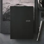 Hobonichi, Techo 2026 HON A5, Paper Series, Black Gingham