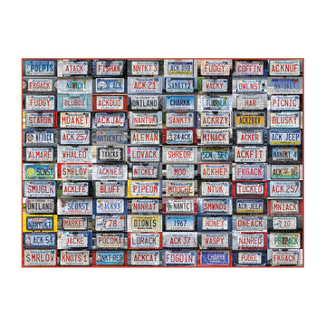 Nantucket License Plates 1000 Piece Jigsaw Puzzle
