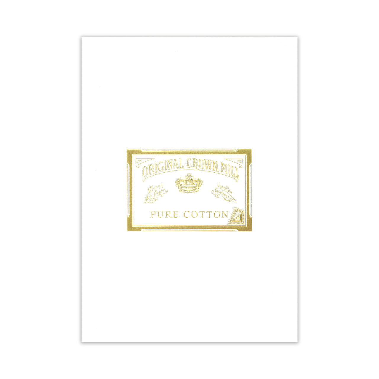 Original Crown Mill Pure Cotton Writing Pad, A4, White
