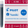 Pilot Namiki IC100 Fountain Pen Ink Cartridges, Blue, 12pk