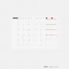 Hobonichi, Techo 2026 HON A6, Paper Series, Black Gingham