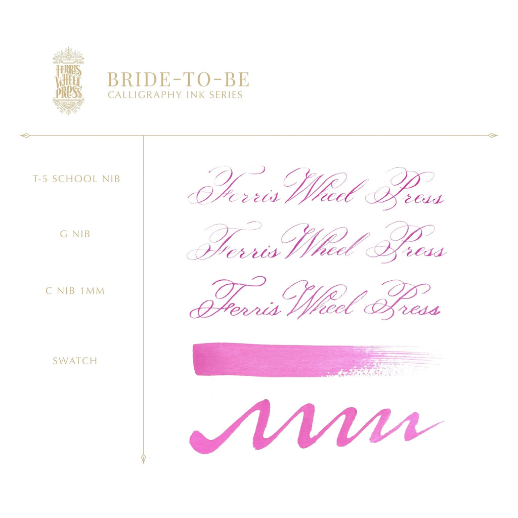 Ferris Wheel Press, Calligraphy Ink, Bride to Be, 28ml