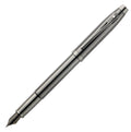 Sheaffer 100 Fountain Pen in Shiny Dark Grey Gunmetal with PVD Trim, Fine