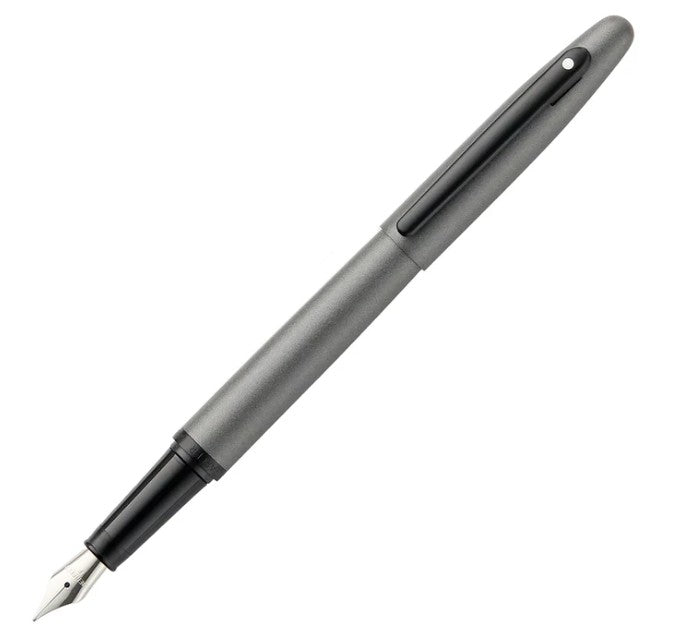 Sheaffer VFM Matte Grey And Matte Black Trim Fountain Pen, Medium
