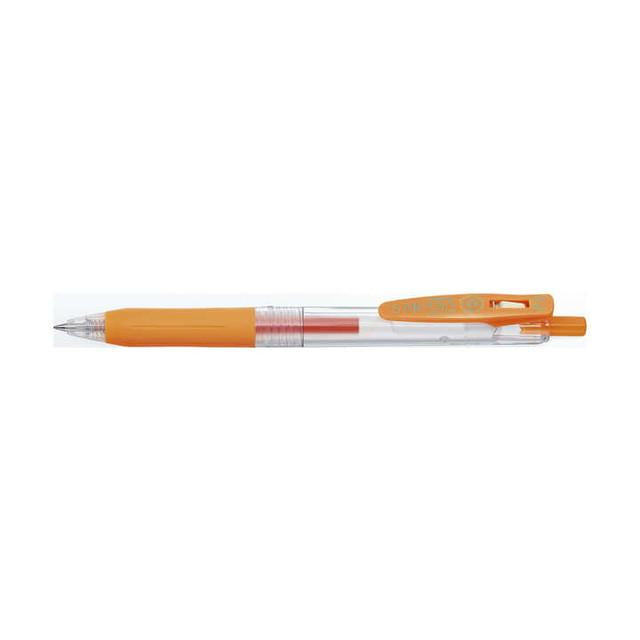 Zebra Sarasa Clip Gel Retractable, Orange, 0.4mm Pen