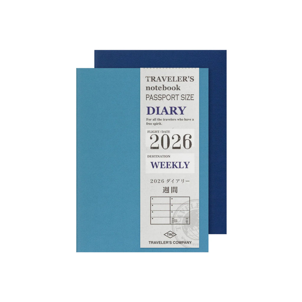 Traveler's Notebook 2026 - Passport Size - Weekly Diary