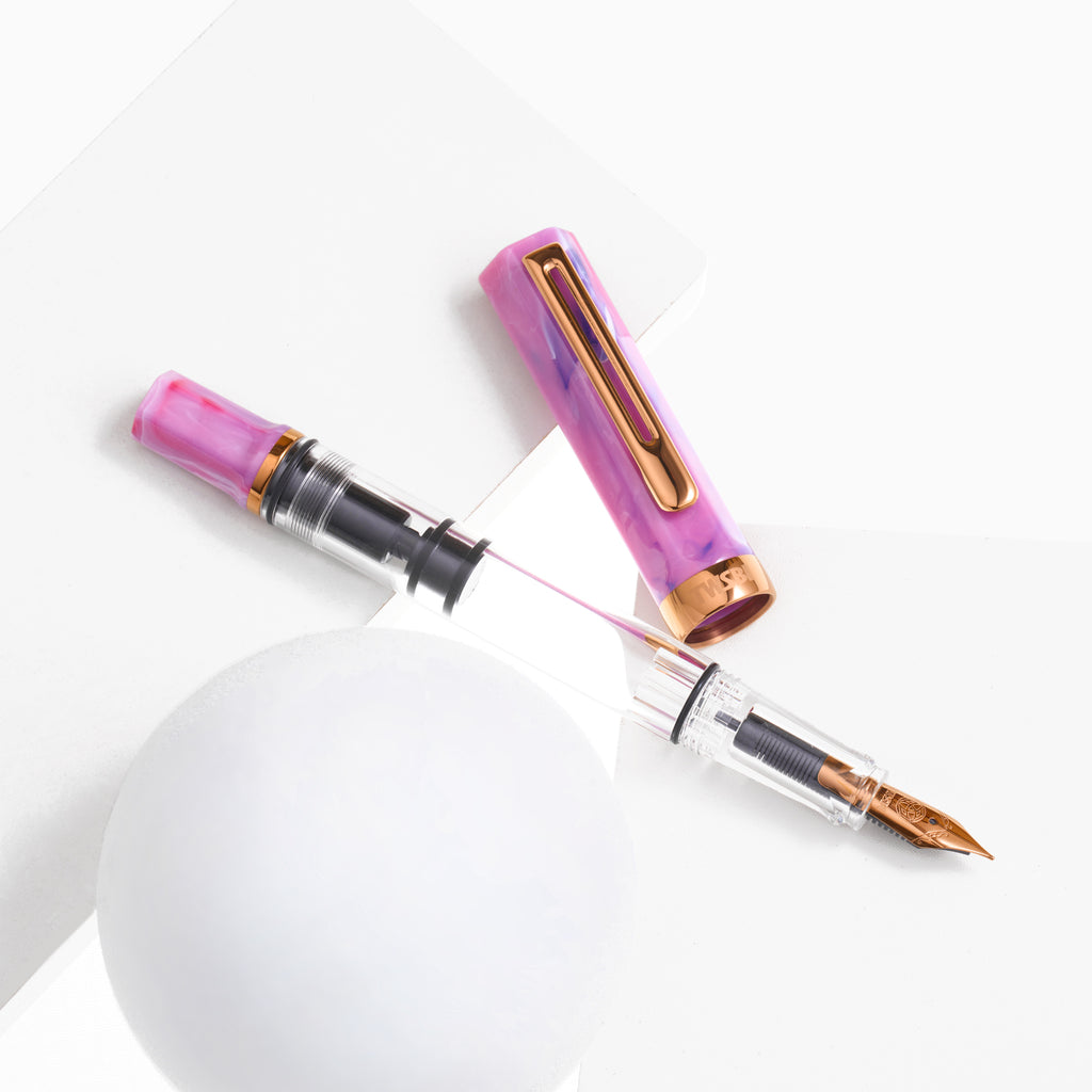 TWSBI, ECO Fluorite Purple w/Bronze Fountain Pen, Medium