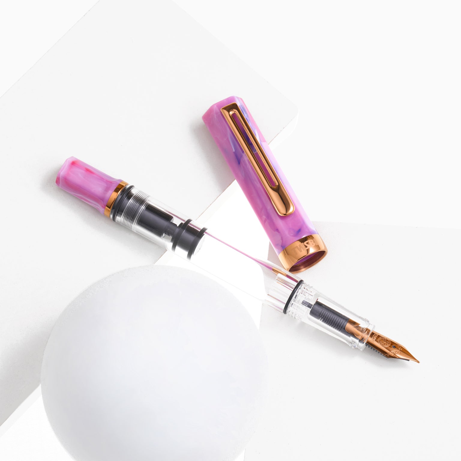TWSBI, ECO Fluorite Purple w/Bronze Fountain Pen, Medium