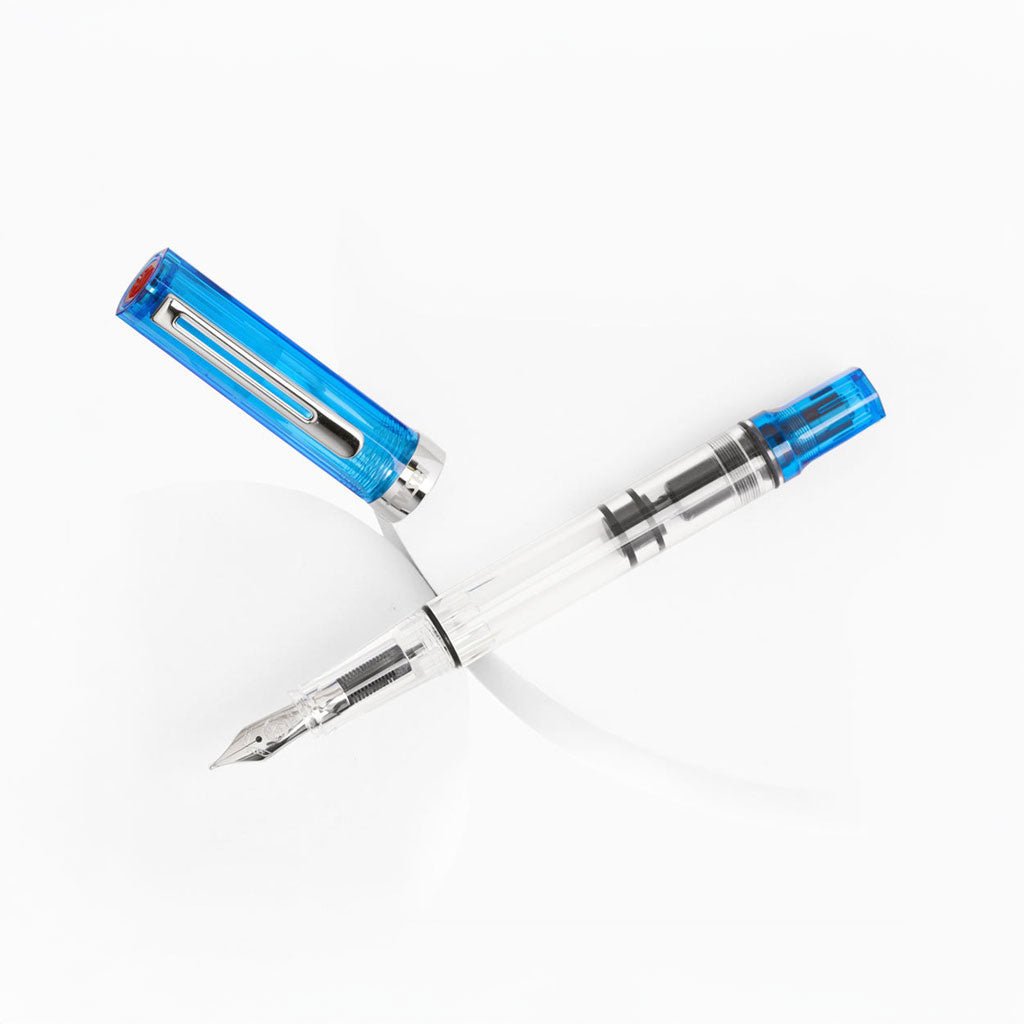 TWSBI ECO Transparent Blue Fountain Pen, Fine