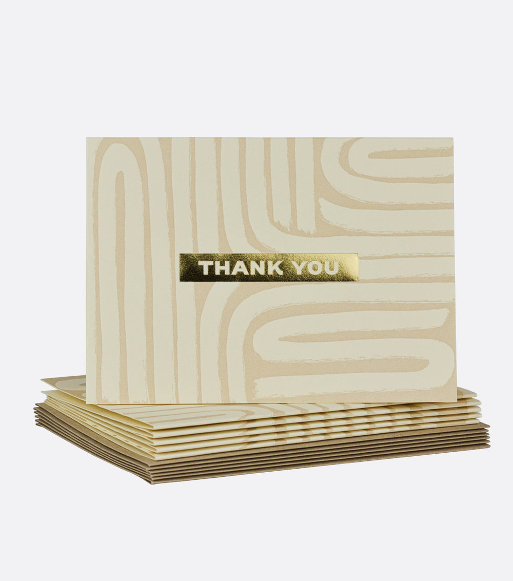 Elum, Textured Lines Letterpress Boxed Notes