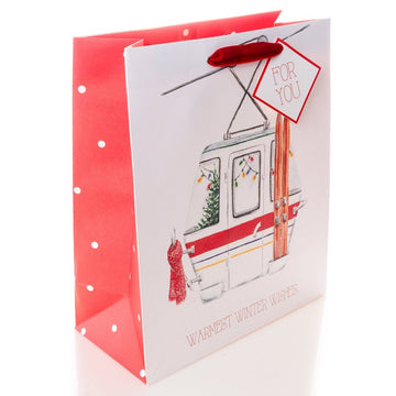 Graphique, Watercolor Icons Holiday Large Gift Bag Set